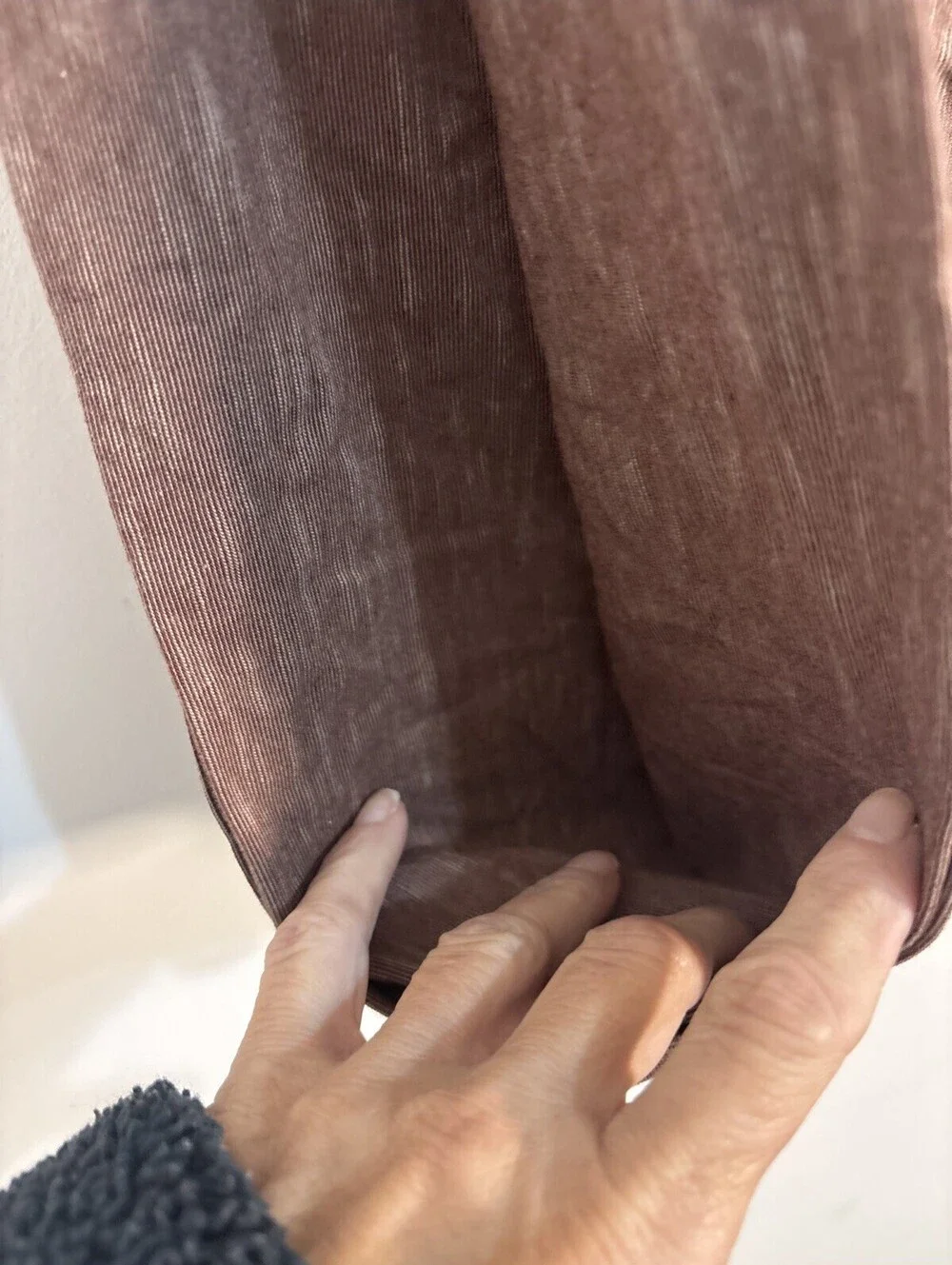 Synergy Organic Clothing Infinity Scarf Brown Cotton NWT Brand New With Tags